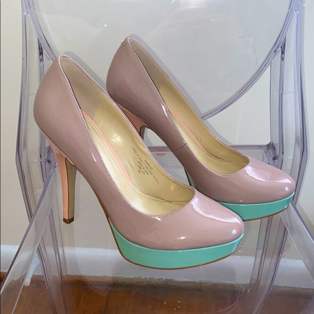 Enzo Angiolini Smiles Patent Color Block Pump, 8